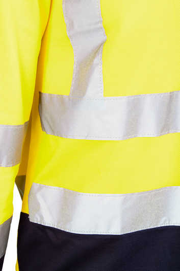 Koszulka ostrzegawcza BRIXTON FLASH na długi rękaw żółty/granat