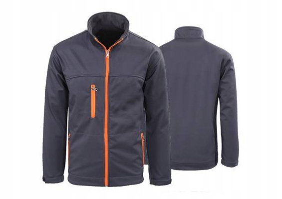 KURTKA SOFTSHELL SZARA