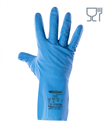 Rękawice chemiczne nitrylowe SUMMITECH MILBLUE PRO. GI-U-07C