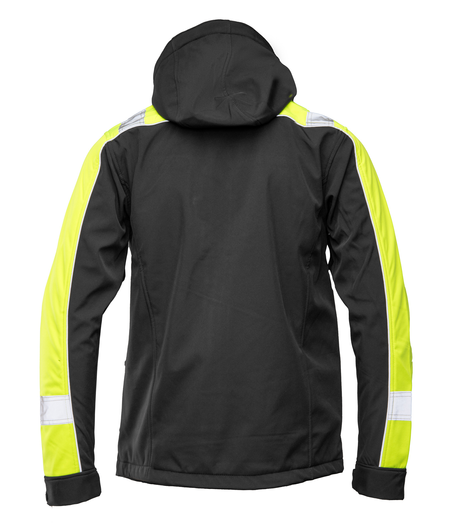 Kurtka softshell odblaskowa SEVEN KINGS RIVAL czarny/żółć