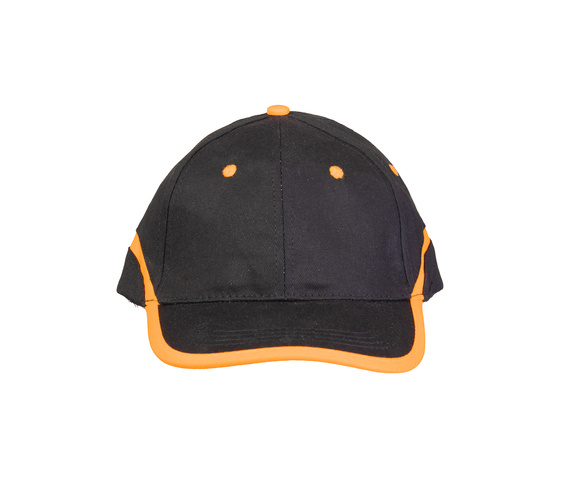 CZAPKA BASEBALL CZARNO-POMARAŃCZOWA
