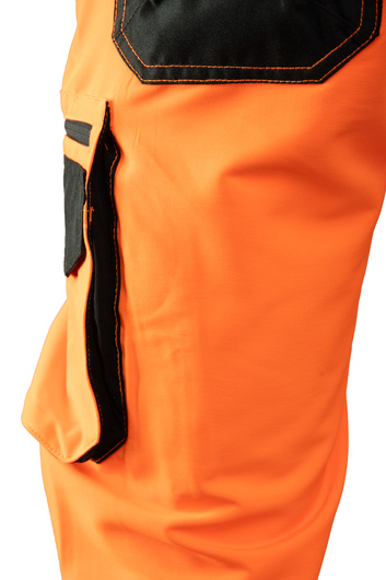 SPODNIE ROBOCZE OGRODNICZKI OSTRZEGAWCZE FLASH