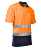 Koszulka polo BRIXTON FLASH ostrzegawcza pomarańcz