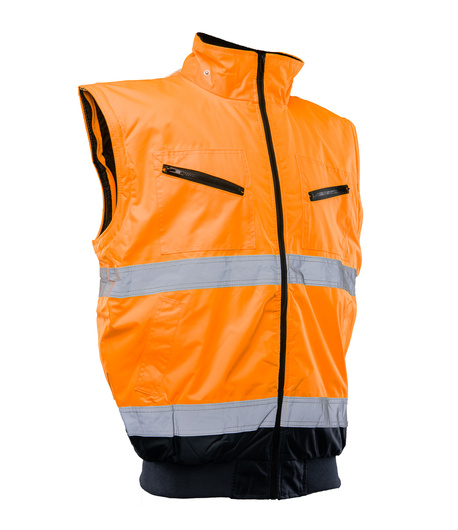 Kurtka ostrzegawcza odblaskowa bomber 2 w 1 BENEFIT HI VI