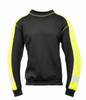 Bluza bez kaptura RIVAL odblaskowa czarny/żółty