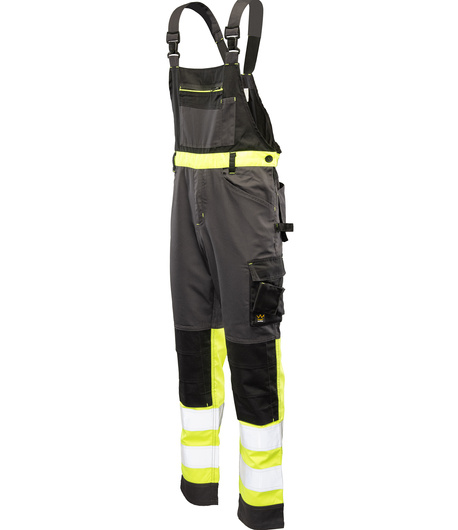 Spodnie robocze ogrodniczki odblaskowe SEVEN KINGS FLASH