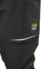 Spodnie robocze SEVEN KINGS RIVAL softshell czarny/żółty