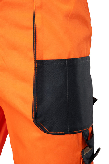 Spodnie robocze ogrodniczki BRIXTON FLASH wstawka granat