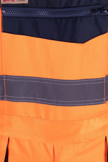 Spodnie robocze ogrodniczki Brixton odblaskowe 