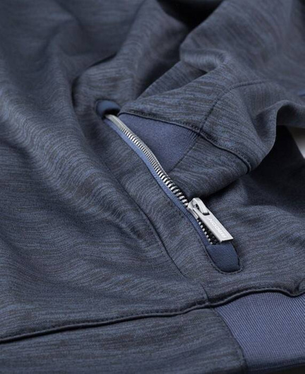 Bluza z kapturem ARDON®3DBreathe melange - granatowy