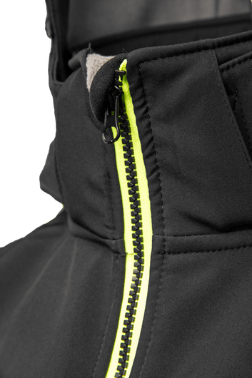 Kurtka softshell odblaskowa SEVEN KINGS RIVAL czarny/żółć