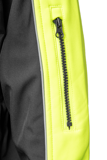 Kurtka softshell odblaskowa SEVEN KINGS RIVAL czarny/żółć