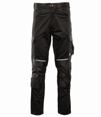 SPODNIE ROBOCZE DO PASA CZARNE BOJÓWKI Seven Kings Drive