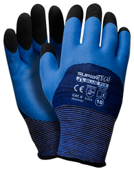 Rękawice robocze z pianki lateksowej BLUE FIX