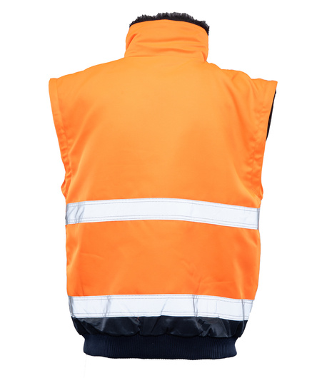 Kurtka ostrzegawcza odblaskowa bomber 3 w 1 BENEFIT HI VI