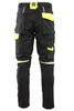 Spodnie robocze SEVEN KINGS RIVAL softshell czarny/żółty