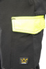 Spodnie robocze SEVEN KINGS RIVAL softshell czarny/żółty