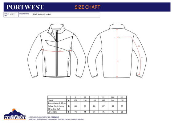 Kurta robocza PORTWEST softshell PW 271 