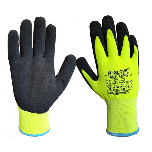 Rękawice zimowe M-GLOVE L6000 – ocieplane, powlekane 