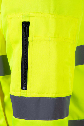Kurtka ostrzegawcza odblaskowa bomber 3 w 1 BENEFIT HI VI
