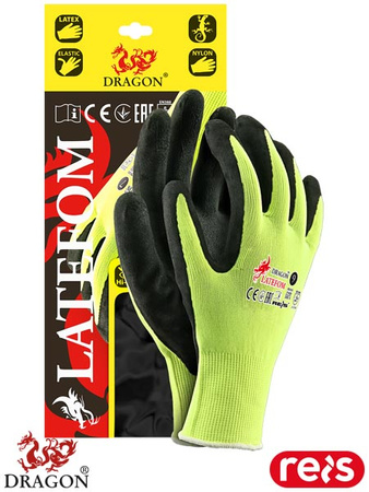 Dragon LATEFOM – Rękawice ochronne nylonowe powlekane lateksem FOAM