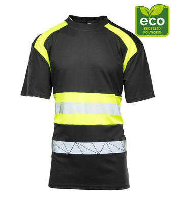 Koszulka odblaskowa ECO RIVAL czarny/żółty