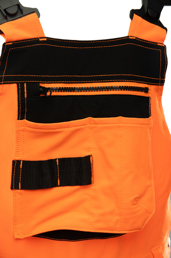 SPODNIE ROBOCZE OGRODNICZKI OSTRZEGAWCZE FLASH