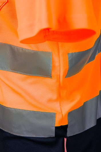 Koszulka polo BRIXTON FLASH ostrzegawcza pomarańcz