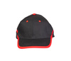 CZAPKA BASEBALL CZARNO-CZERWONA