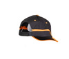 CZAPKA BASEBALL CZARNO-POMARAŃCZOWA