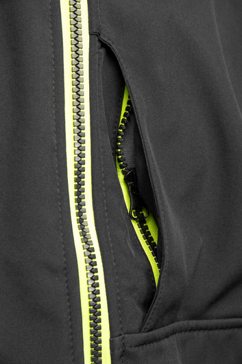 Kurtka softshell odblaskowa SEVEN KINGS RIVAL czarny/żółć