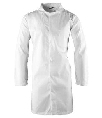 Fartuch biały męski BRIXTON WHITE HACCP