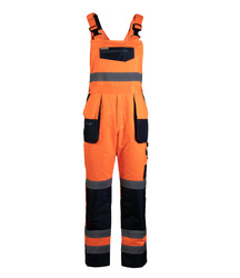 Spodnie robocze ogrodniczki Brixton odblaskowe