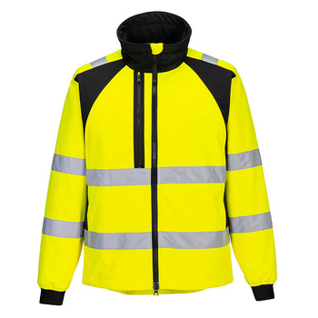 CD875 - Kurtka ostrzegawcza Softshell WX2 Eco żółty/Czarny