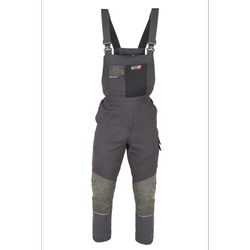 Spodnie robocze ogrodniczki WH680 szare