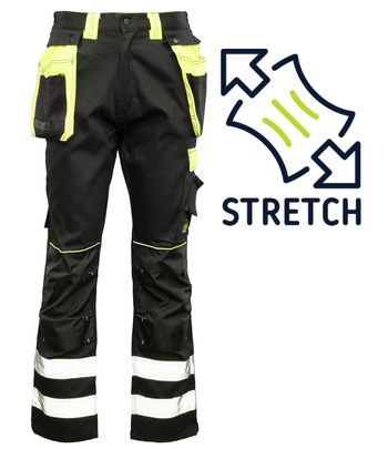 Spodnie robocze do pasa odblaskowe Seven Kings SOLAR