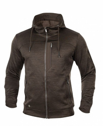 Bluza z kapturem ARDON®3DBreathe melange - brązowy