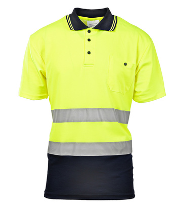 Koszulka polo BRIXTON FLASH ostrzegawcza żółty