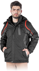 Kurtka ocieplana robocza czarna REIS WOLFRAM