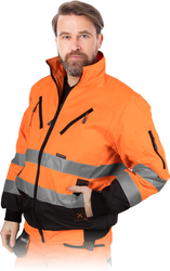 Kurtka ocieplana ostrzegawcza, odblaskowa 