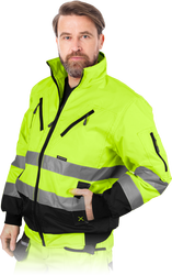 Kurtka ocieplana ostrzegawcza, odblaskowa 