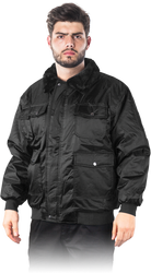 Kurtka ocieplana robocza czarna REIS BOMBER