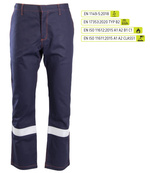 Spodnie do pasa robocze spawalnicze odblaskowe Profflam