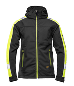 Kurtka softshell odblaskowa SEVEN KINGS RIVAL czarny/żółć