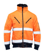 Kurtka ostrzegawcza odblaskowa bomber 3 w 1 BENEFIT HI VI