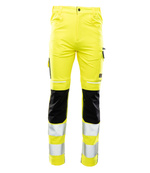Spodnie robocze ostrzegawcze do pasa FLASH żółć